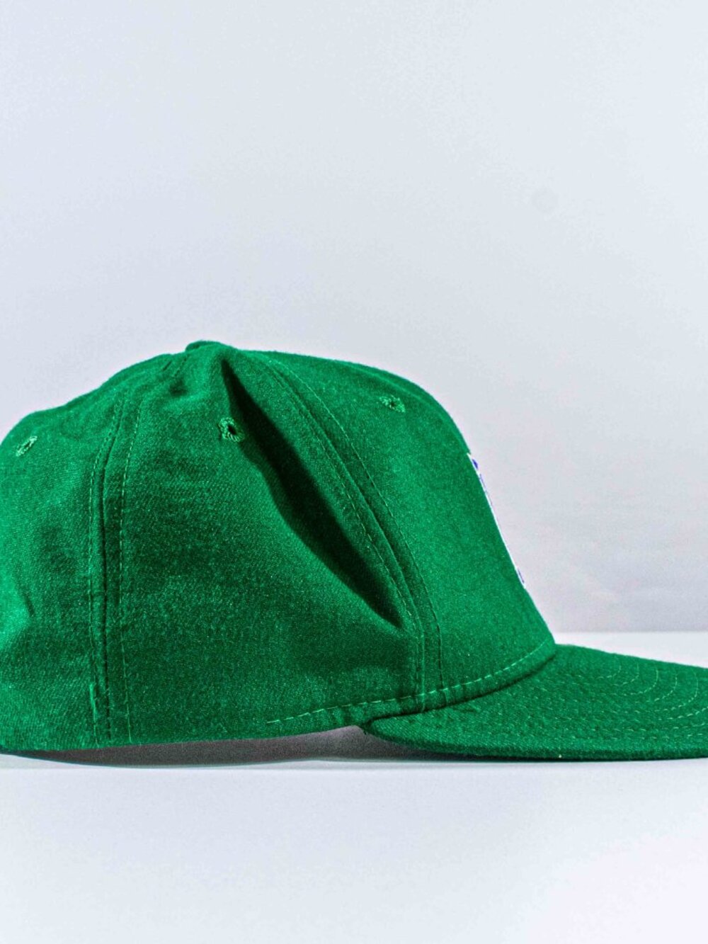 Vintage New Era Pro Model Hat M Logo Snapback 80s 90s Rare Green Blue - Picture 5 of 11